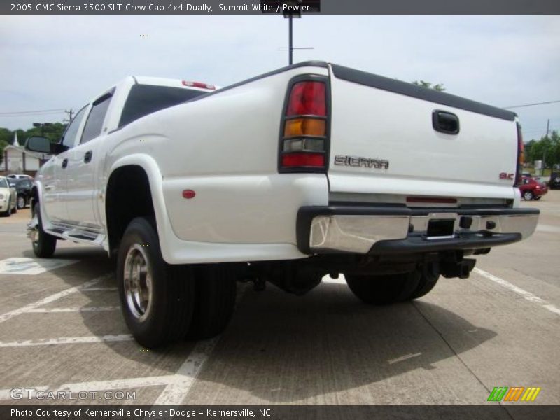 Summit White / Pewter 2005 GMC Sierra 3500 SLT Crew Cab 4x4 Dually