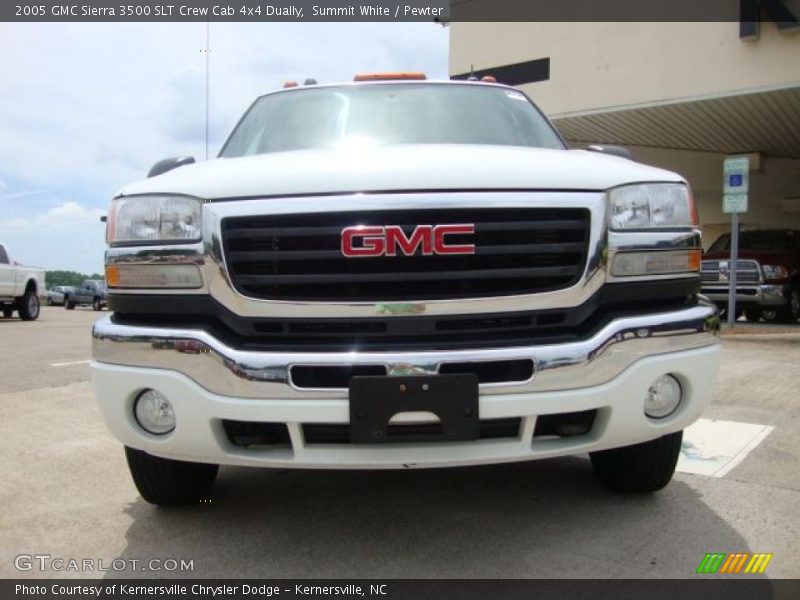 Summit White / Pewter 2005 GMC Sierra 3500 SLT Crew Cab 4x4 Dually