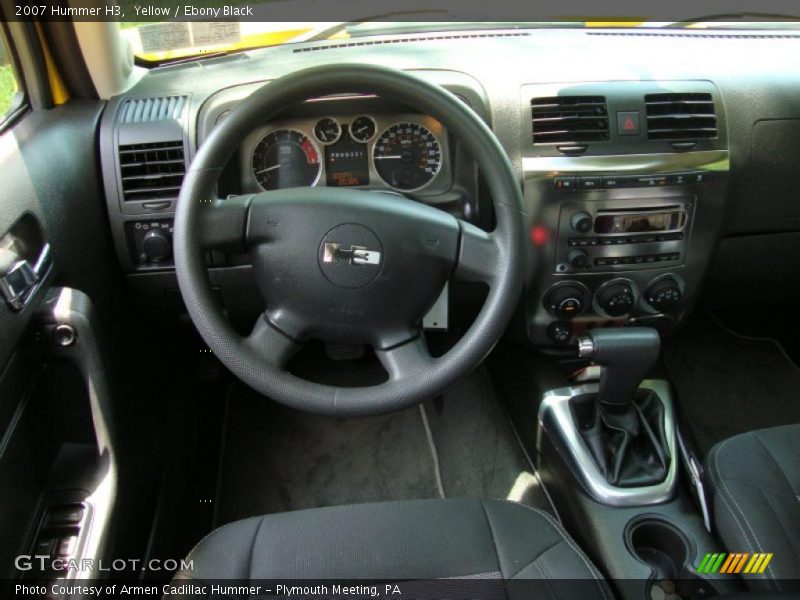 Yellow / Ebony Black 2007 Hummer H3