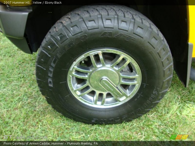 Yellow / Ebony Black 2007 Hummer H3