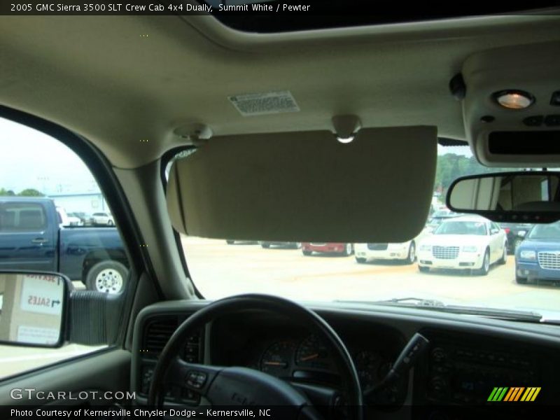 Summit White / Pewter 2005 GMC Sierra 3500 SLT Crew Cab 4x4 Dually