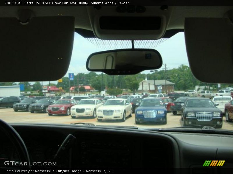 Summit White / Pewter 2005 GMC Sierra 3500 SLT Crew Cab 4x4 Dually