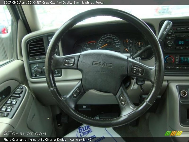 Summit White / Pewter 2005 GMC Sierra 3500 SLT Crew Cab 4x4 Dually
