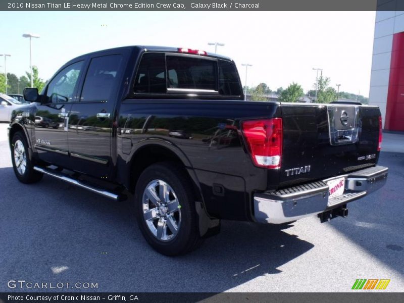 Galaxy Black / Charcoal 2010 Nissan Titan LE Heavy Metal Chrome Edition Crew Cab