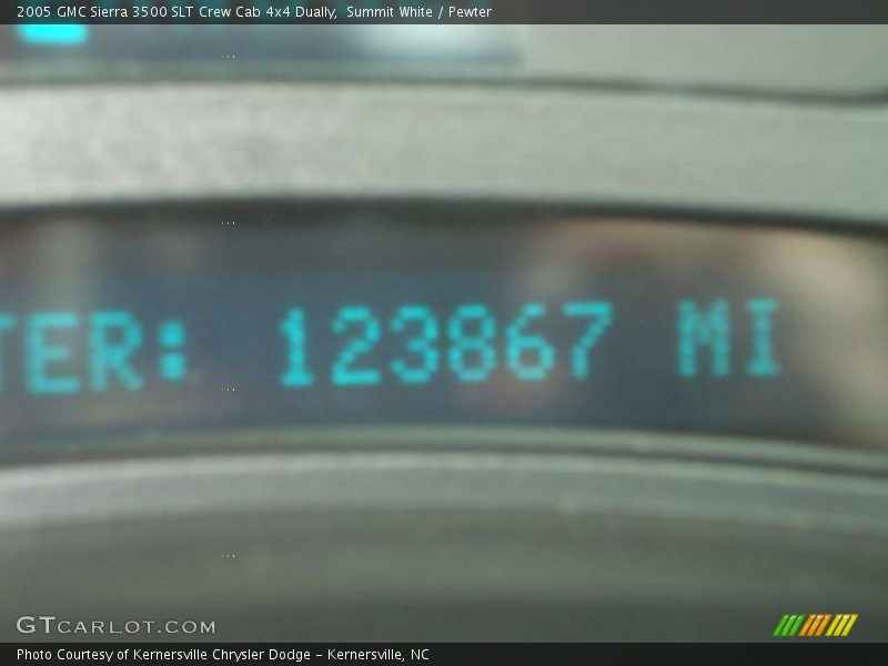 Summit White / Pewter 2005 GMC Sierra 3500 SLT Crew Cab 4x4 Dually