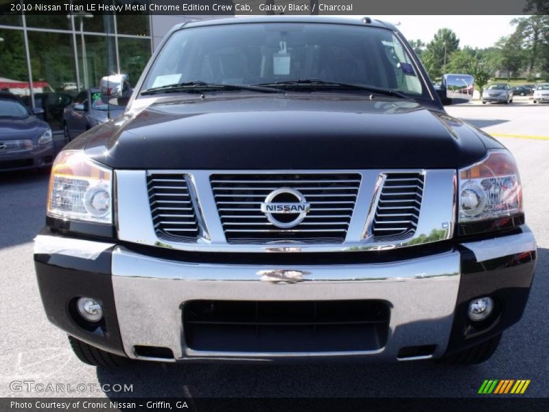 Galaxy Black / Charcoal 2010 Nissan Titan LE Heavy Metal Chrome Edition Crew Cab