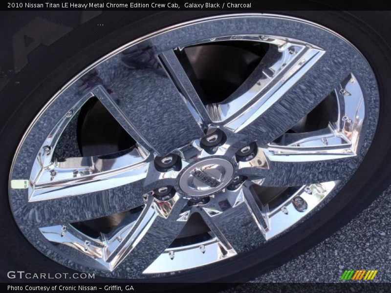 Galaxy Black / Charcoal 2010 Nissan Titan LE Heavy Metal Chrome Edition Crew Cab