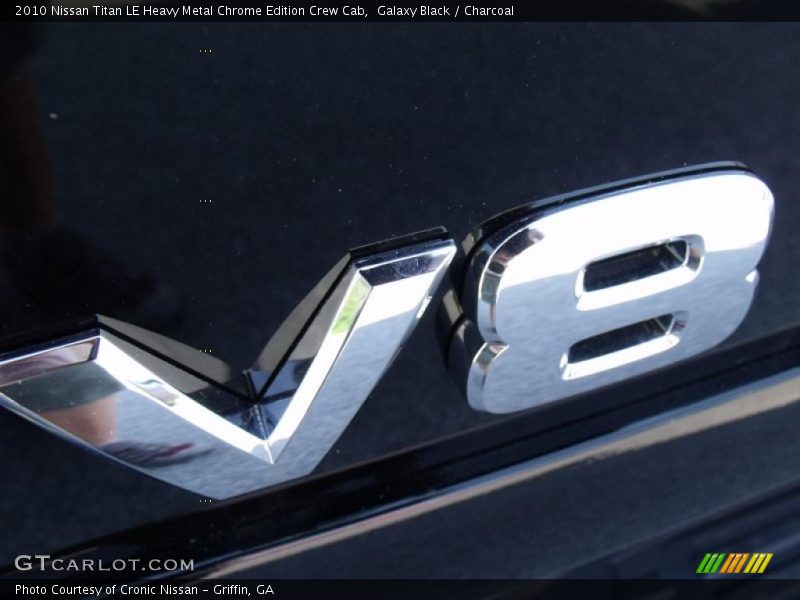 Galaxy Black / Charcoal 2010 Nissan Titan LE Heavy Metal Chrome Edition Crew Cab