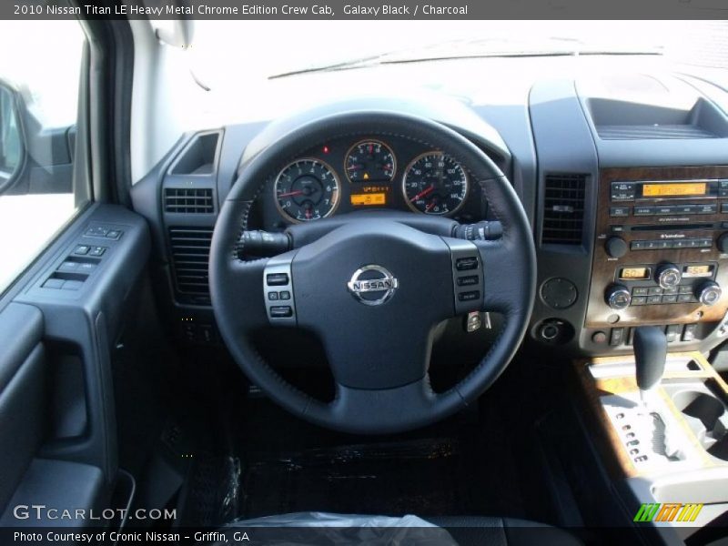 Galaxy Black / Charcoal 2010 Nissan Titan LE Heavy Metal Chrome Edition Crew Cab