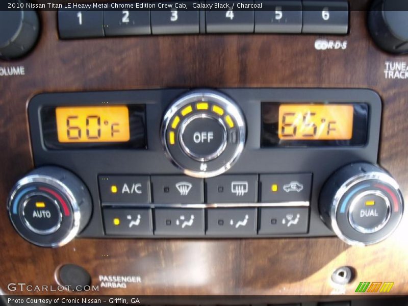Galaxy Black / Charcoal 2010 Nissan Titan LE Heavy Metal Chrome Edition Crew Cab