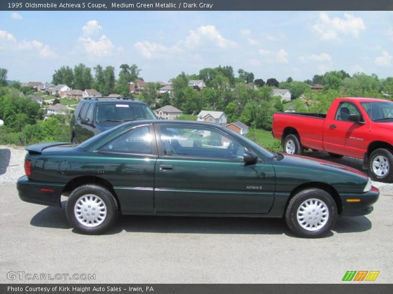 Medium Green Metallic / Dark Gray 1995 Oldsmobile Achieva S Coupe