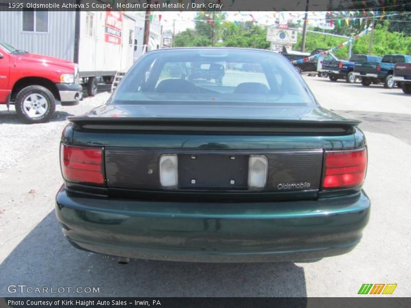 Medium Green Metallic / Dark Gray 1995 Oldsmobile Achieva S Coupe