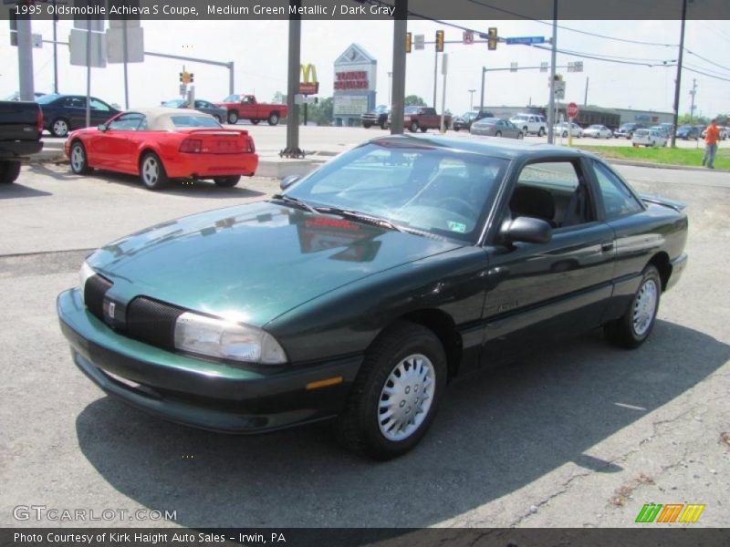 Medium Green Metallic / Dark Gray 1995 Oldsmobile Achieva S Coupe