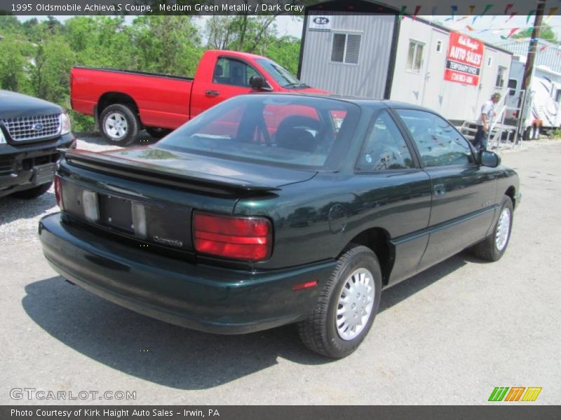 Medium Green Metallic / Dark Gray 1995 Oldsmobile Achieva S Coupe