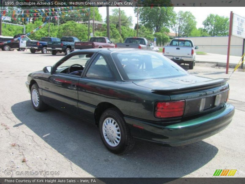 Medium Green Metallic / Dark Gray 1995 Oldsmobile Achieva S Coupe