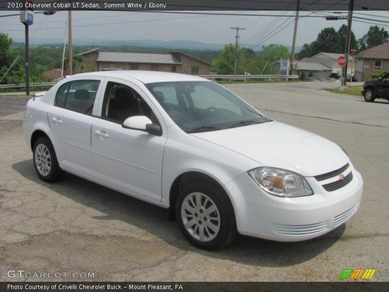 Summit White / Ebony 2010 Chevrolet Cobalt LT Sedan