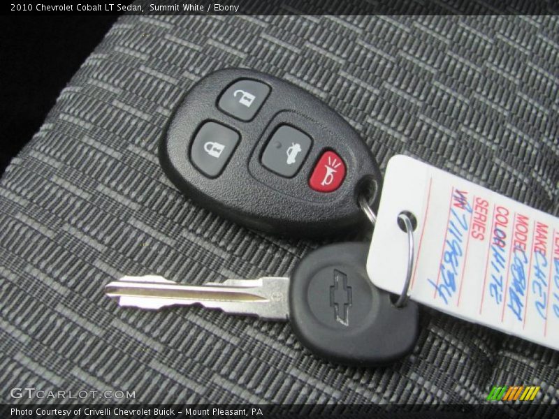 Summit White / Ebony 2010 Chevrolet Cobalt LT Sedan