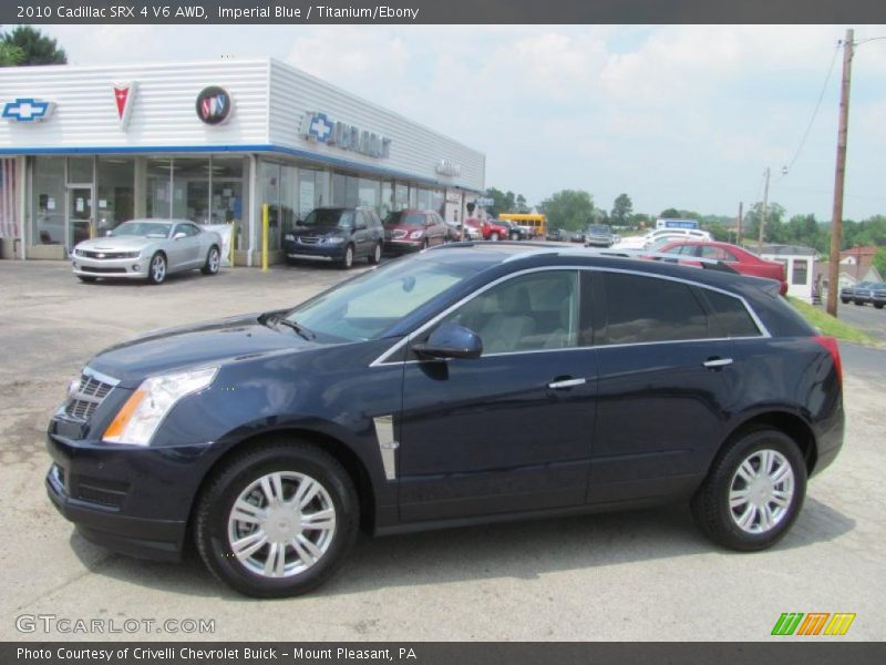 Imperial Blue / Titanium/Ebony 2010 Cadillac SRX 4 V6 AWD