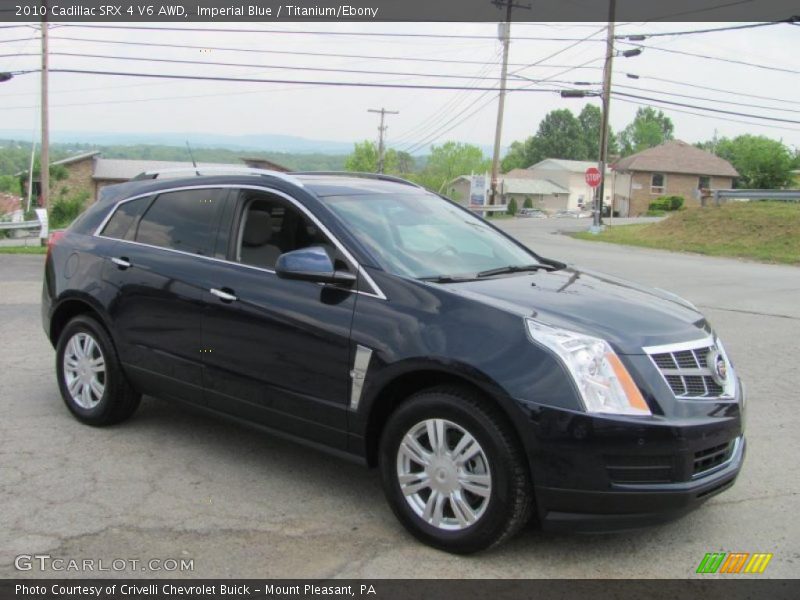 Imperial Blue / Titanium/Ebony 2010 Cadillac SRX 4 V6 AWD
