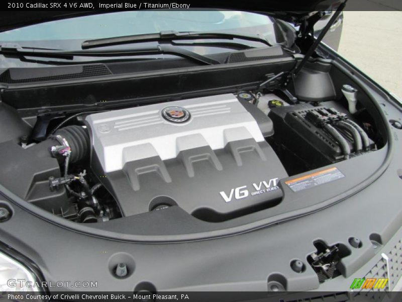 Imperial Blue / Titanium/Ebony 2010 Cadillac SRX 4 V6 AWD