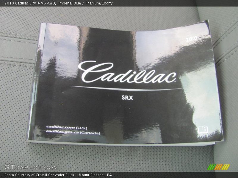 Imperial Blue / Titanium/Ebony 2010 Cadillac SRX 4 V6 AWD