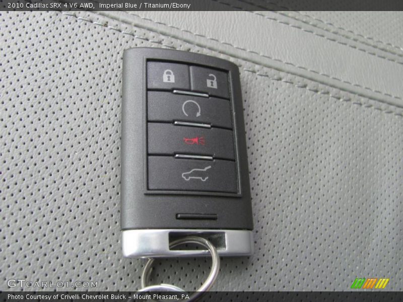 Imperial Blue / Titanium/Ebony 2010 Cadillac SRX 4 V6 AWD