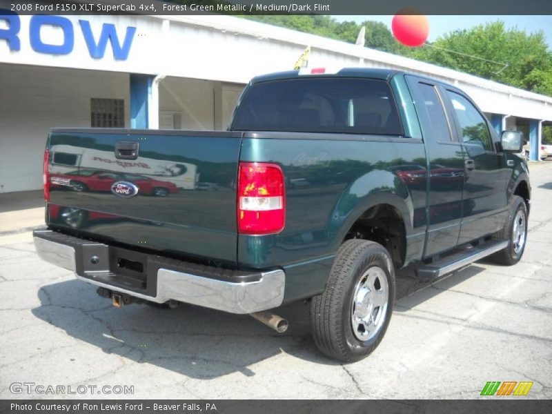 Forest Green Metallic / Medium/Dark Flint 2008 Ford F150 XLT SuperCab 4x4