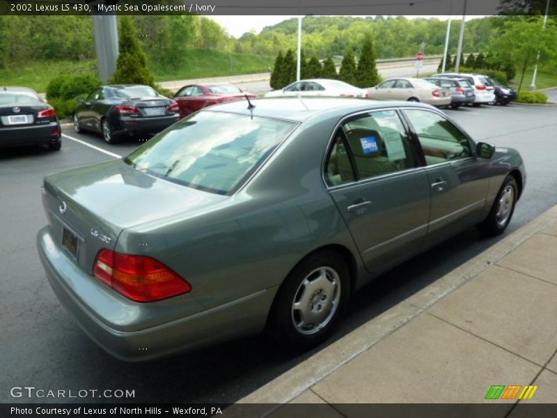 Mystic Sea Opalescent / Ivory 2002 Lexus LS 430