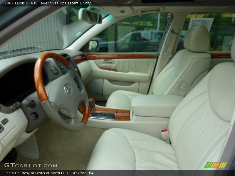 Mystic Sea Opalescent / Ivory 2002 Lexus LS 430