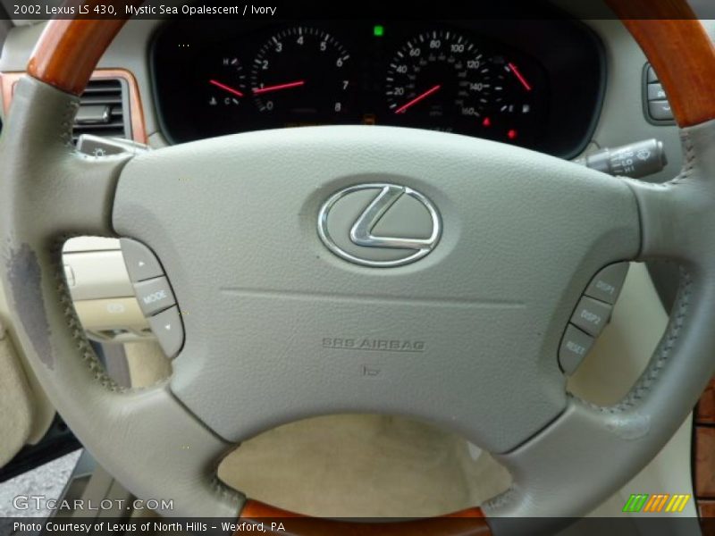 Mystic Sea Opalescent / Ivory 2002 Lexus LS 430