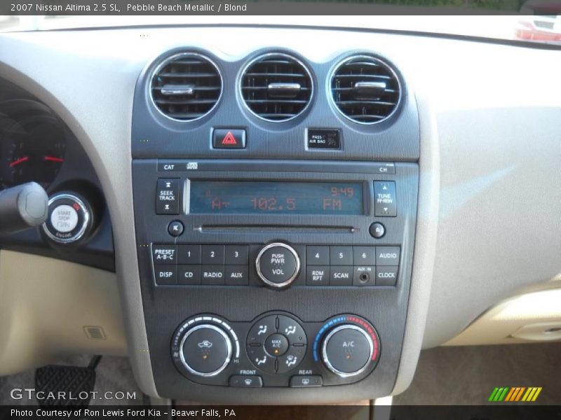 Pebble Beach Metallic / Blond 2007 Nissan Altima 2.5 SL