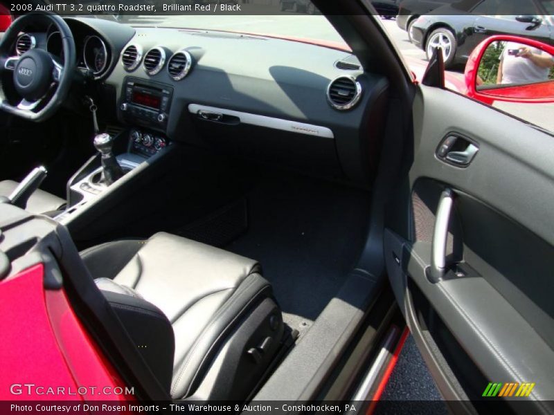 Brilliant Red / Black 2008 Audi TT 3.2 quattro Roadster