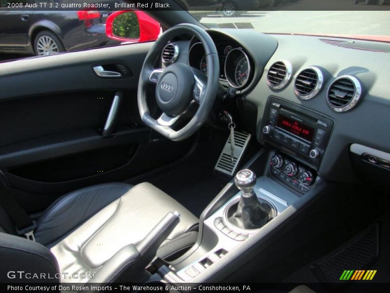 Brilliant Red / Black 2008 Audi TT 3.2 quattro Roadster