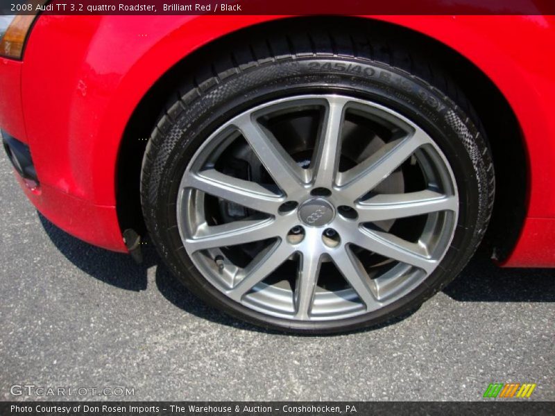 Brilliant Red / Black 2008 Audi TT 3.2 quattro Roadster