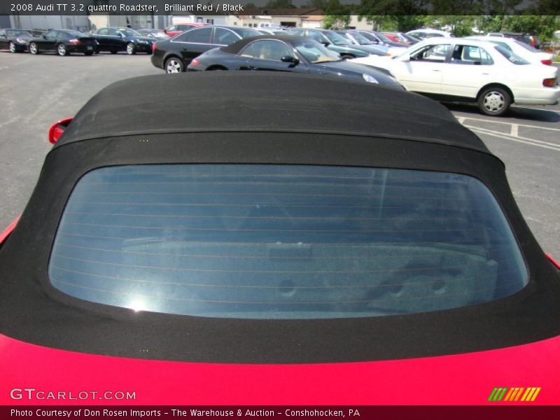Brilliant Red / Black 2008 Audi TT 3.2 quattro Roadster