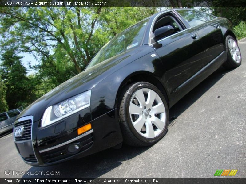Brilliant Black / Ebony 2007 Audi A6 4.2 quattro Sedan