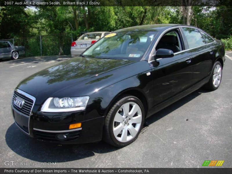 Brilliant Black / Ebony 2007 Audi A6 4.2 quattro Sedan