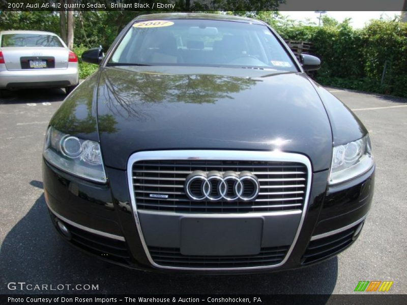 Brilliant Black / Ebony 2007 Audi A6 4.2 quattro Sedan