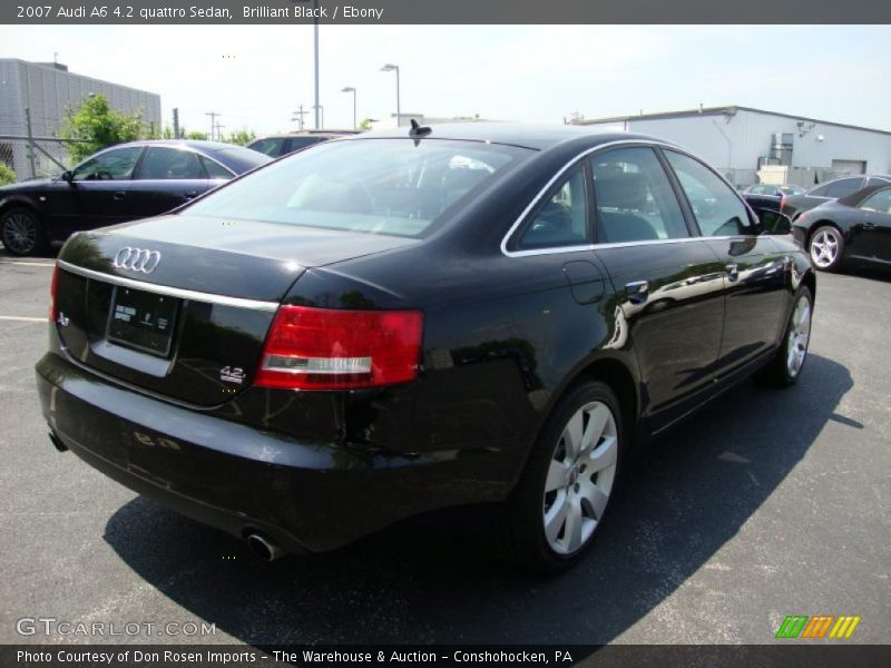 Brilliant Black / Ebony 2007 Audi A6 4.2 quattro Sedan