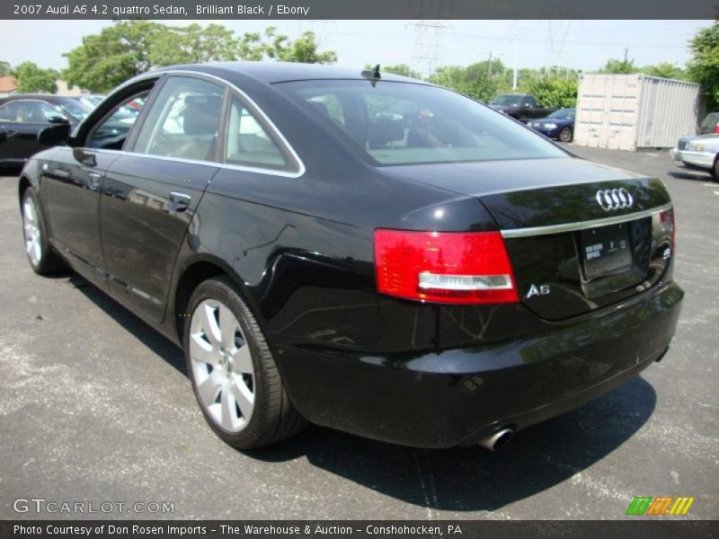 Brilliant Black / Ebony 2007 Audi A6 4.2 quattro Sedan