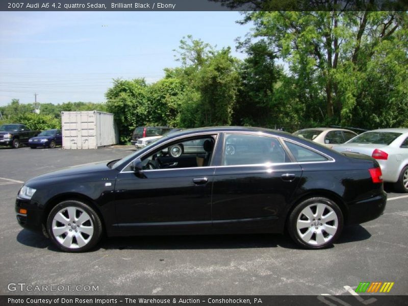 Brilliant Black / Ebony 2007 Audi A6 4.2 quattro Sedan