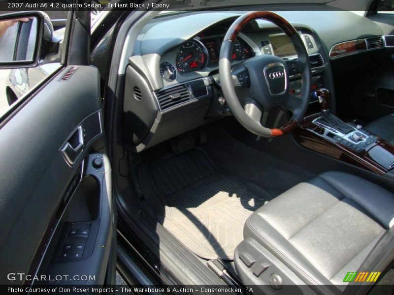Brilliant Black / Ebony 2007 Audi A6 4.2 quattro Sedan