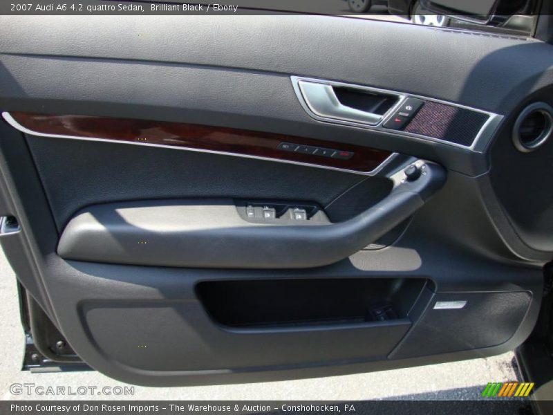 Brilliant Black / Ebony 2007 Audi A6 4.2 quattro Sedan