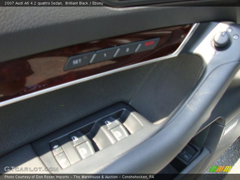 Brilliant Black / Ebony 2007 Audi A6 4.2 quattro Sedan