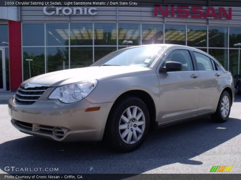 Light Sandstone Metallic / Dark Slate Gray 2009 Chrysler Sebring LX Sedan