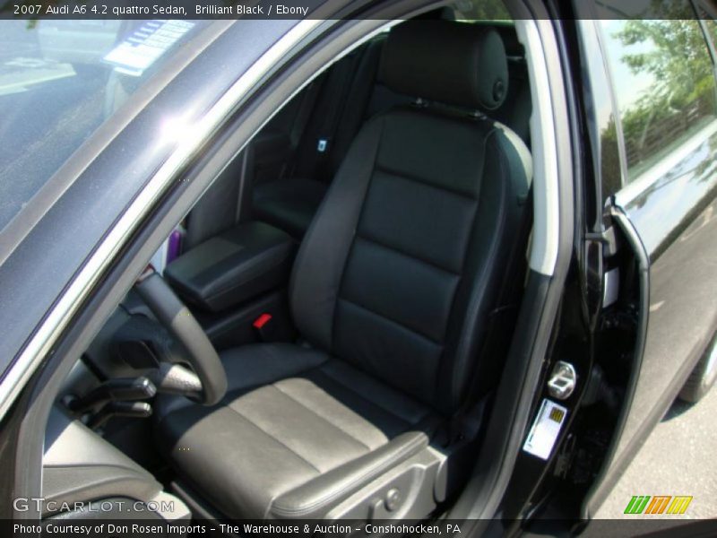 Brilliant Black / Ebony 2007 Audi A6 4.2 quattro Sedan