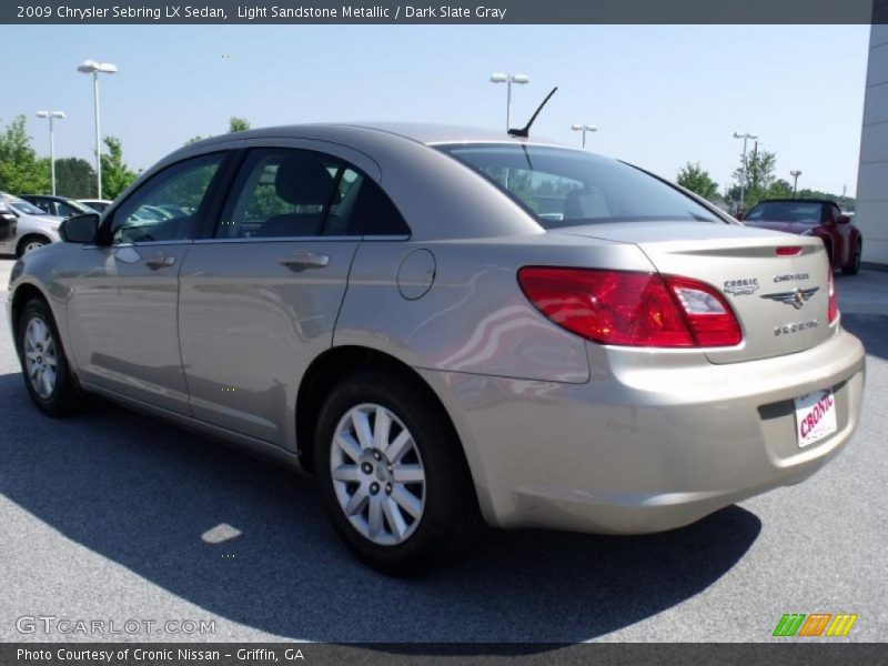 Light Sandstone Metallic / Dark Slate Gray 2009 Chrysler Sebring LX Sedan