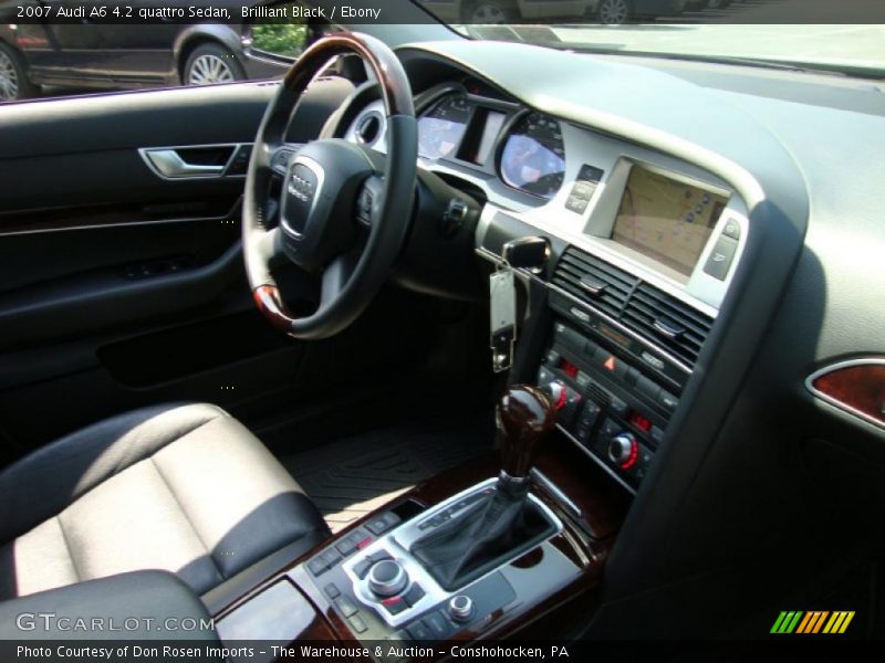 Brilliant Black / Ebony 2007 Audi A6 4.2 quattro Sedan