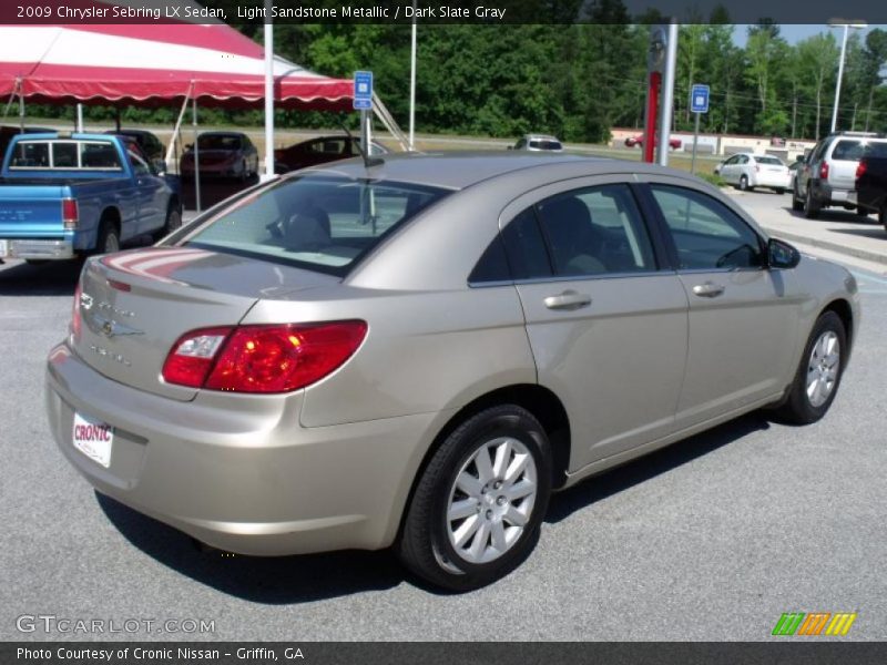 Light Sandstone Metallic / Dark Slate Gray 2009 Chrysler Sebring LX Sedan