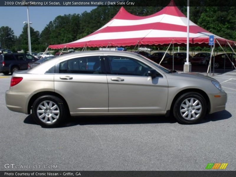 Light Sandstone Metallic / Dark Slate Gray 2009 Chrysler Sebring LX Sedan